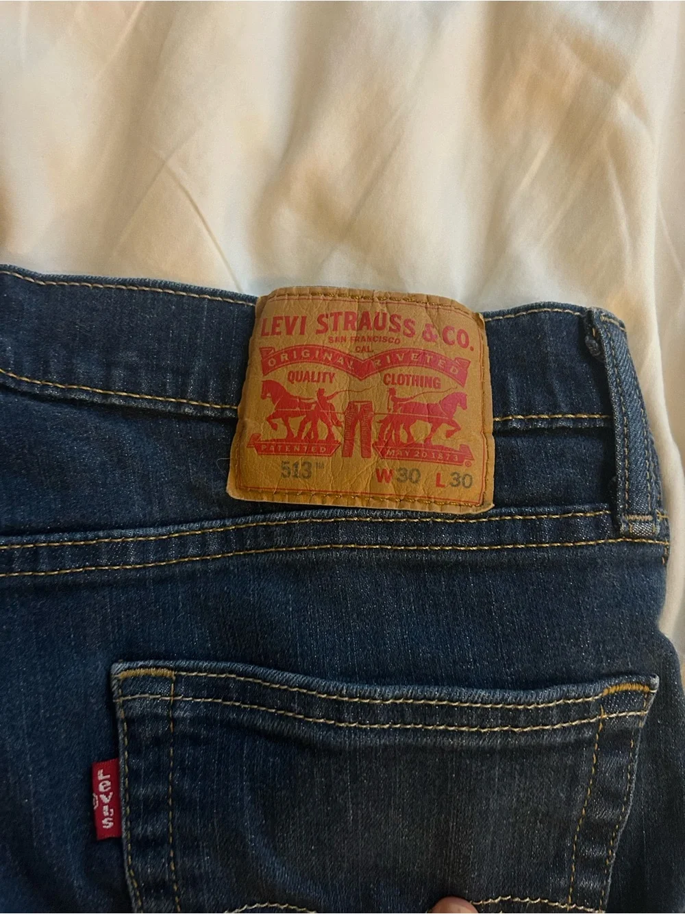 Levi's Men's Dark Blue Straight Fit Jeans